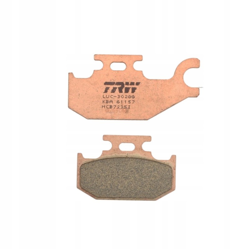 Brake pads front rear bombardier ds outl que