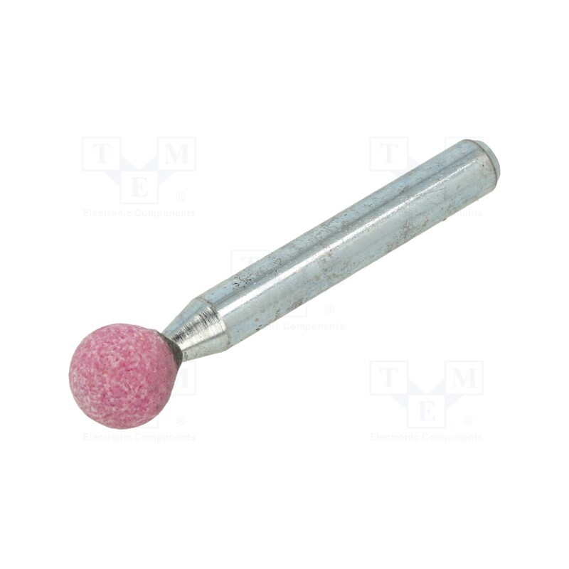 1 pcs x PG PROFESSIONAL - ME.005 - Grindingstone, Ø: 10mm, Ø: 6mm, Tip mat: aluminium oxide