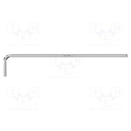 1 pcs x WERA - 5022120001 - Wrench, Hex Plus key,spherical, HEX 3mm, Overall len: 126mm