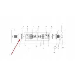 2204250 rear axle external joint