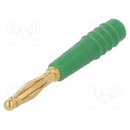 1 pcs x STu00c4UBLI - 22.2618-25 - Plug, 2mm banana, 10A, 30VAC, 60VDC, green, gold-plated, 0.5mm2