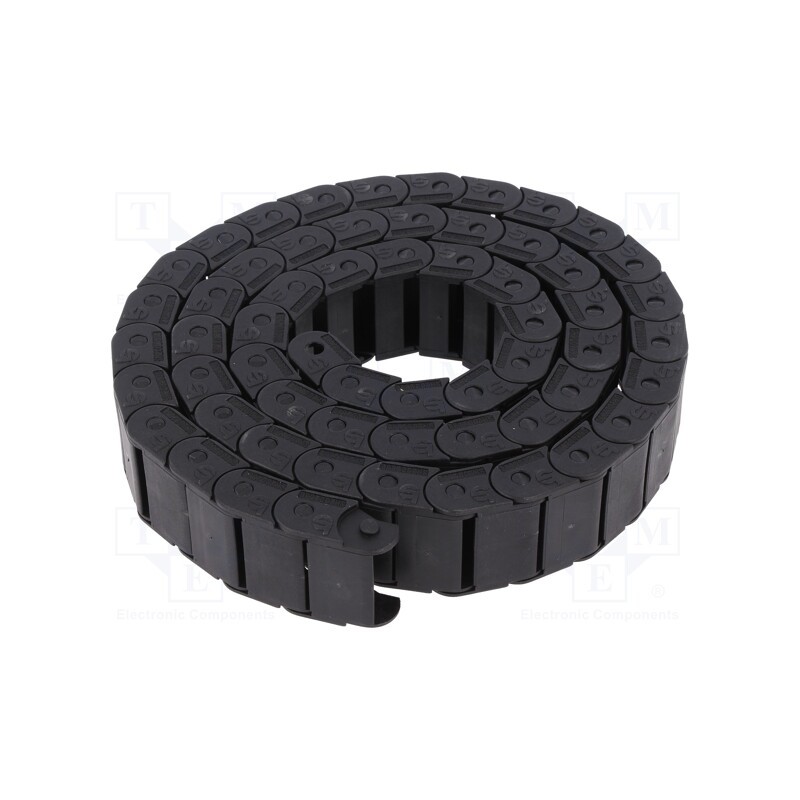 1 pcs x BREVETTI - SR20025030 - Cable chain, LIGHT, Bend.rad: 30mm, L: 1003mm, non-openable frames