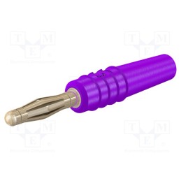 1 pcs x STu00c4UBLI - 22.2618-26 - Plug, 2mm banana, 10A, 30VAC, 60VDC, violet, gold-plated, 0.5mm2