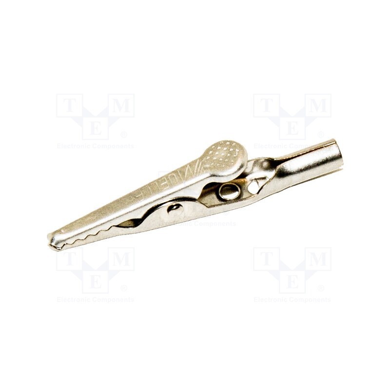 1 pcs x MUELLER ELECTRIC - BU-60X - Crocodile clip, 10A, Grip capac: max.7.9mm, Socket size: 4mm