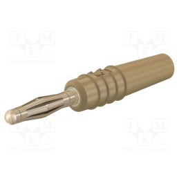 1 pcs x STu00c4UBLI - 22.2618-27 - Plug, 2mm banana, 10A, 30VAC, 60VDC, brown, gold-plated, 0.5mm2