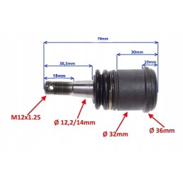 Swingarm pin quad atv bashan loncin kingway 250 200 150 kxd barton adly