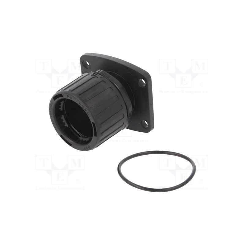 1 pcs x HELLERMANNTYTON - 166-21203 - Connector, polyamide, HelaGuard, -50÷135°C, IP66, black, UL94V-2