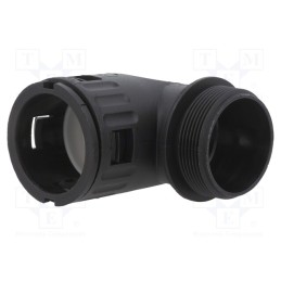 1 pcs x LAPP - 55501215 - 90° angled connector, Thread: metric,outside, polyamide 6, black