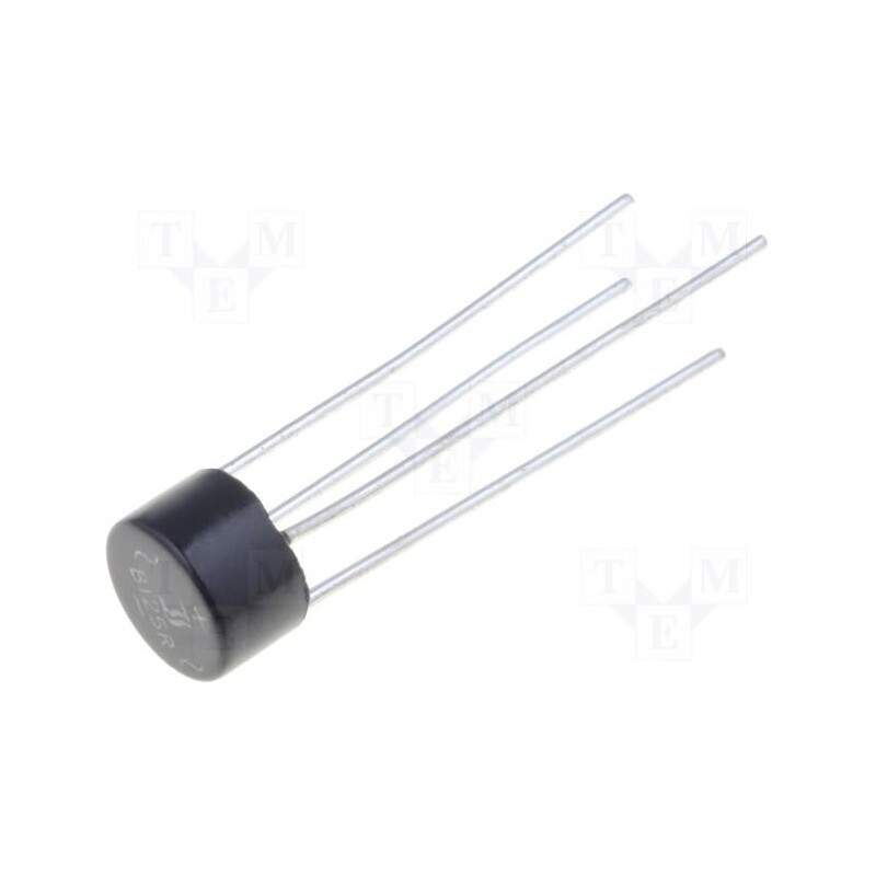 3 pcs x DIOTEC SEMICONDUCTOR - B125R - Bridge rectifier: single-phase, Urmax: 250V, If: 2A, Ifsm: 45A, WOG