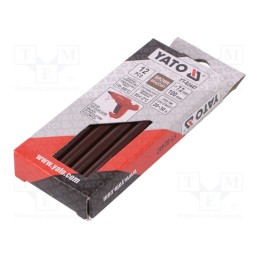 1 pcg x YATO - YT-82447 - Hot melt glue, Ø: 7.2mm, brown, L: 100mm, Bonding: 20÷30s, 12pcs.