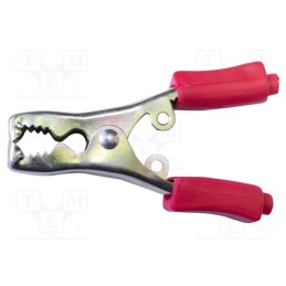 1 pcs x MUELLER ELECTRIC - BU-115-2 - Crocodile clip, 40A, Grip capac: max.13mm, Overall len: 76mm, red