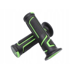 Koso black and green ATV steering rubbers