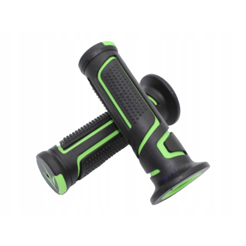 Koso black and green ATV steering rubbers