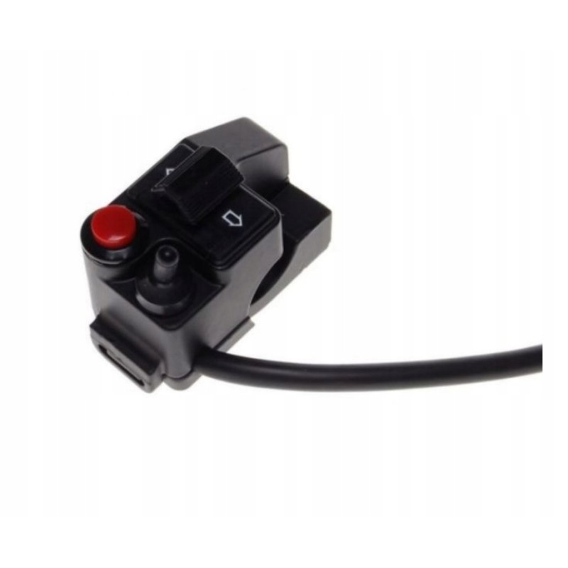 A set of handlebar switches, turn signals, horn, aluminum body