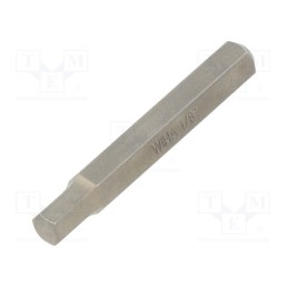 1 pcs x WIHA - 40626 - Screwdriver bit, hex key, HEX 1/8', Overall len: 28mm, MICRO