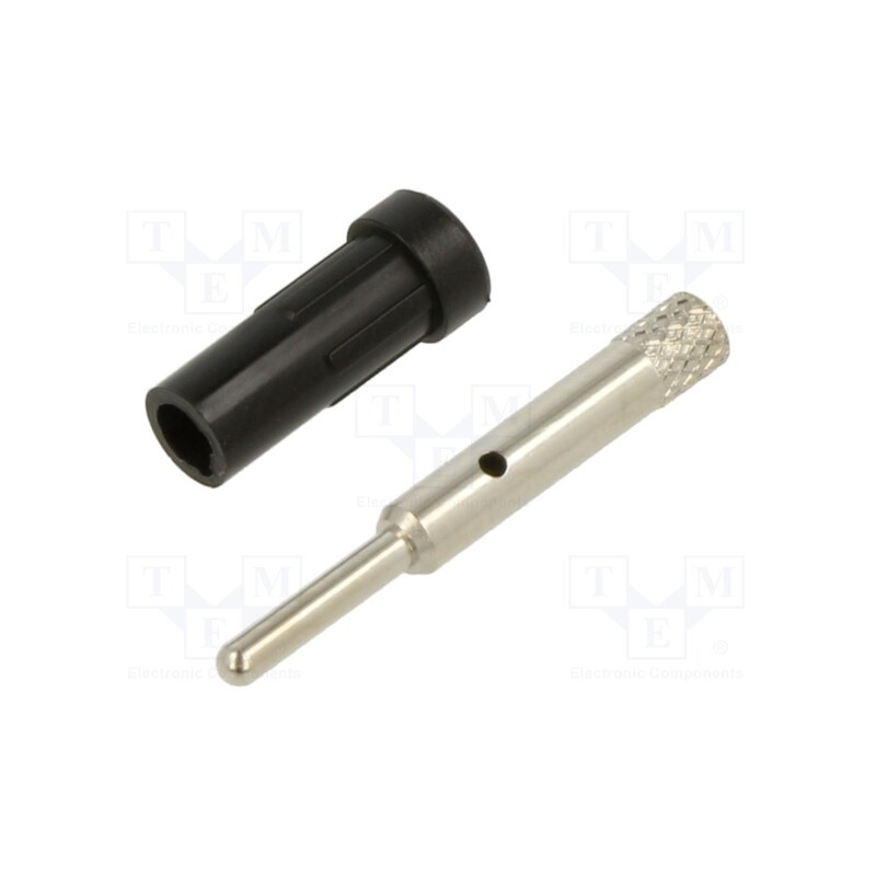 1 pcs x STu00c4UBLI - 63.9318-21 - Socket, 2mm banana, 10A, 30VAC, 60VDC, Overall len: 24.5mm, black