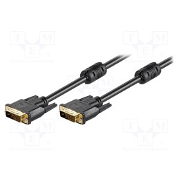 1 pcs x Goobay - 93112 - Cable, DVI-D (24+1) plug,both sides, 5m, black