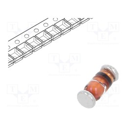 20 pcs x NEXPERIA - BZV55-B10,115 - Diode: Zener, 0.4/0.5W, 10V, SMD, , SOD80C, Ifmax: 250mA