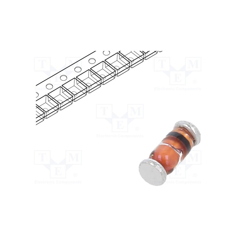 20 pcs x NEXPERIA - BZV55-B10,115 - Diode: Zener, 0.4/0.5W, 10V, SMD, , SOD80C, Ifmax: 250mA