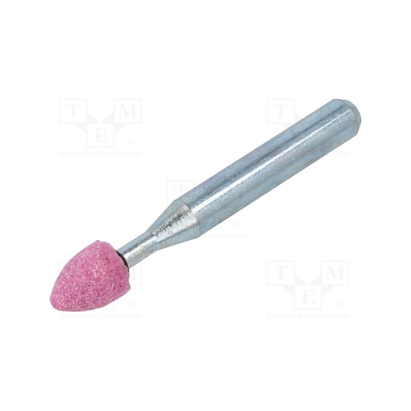 1 pcs x PG PROFESSIONAL - ML.003 - Grindingstone, Ø: 8mm, Ø: 6mm, Tip mat: aluminium oxide
