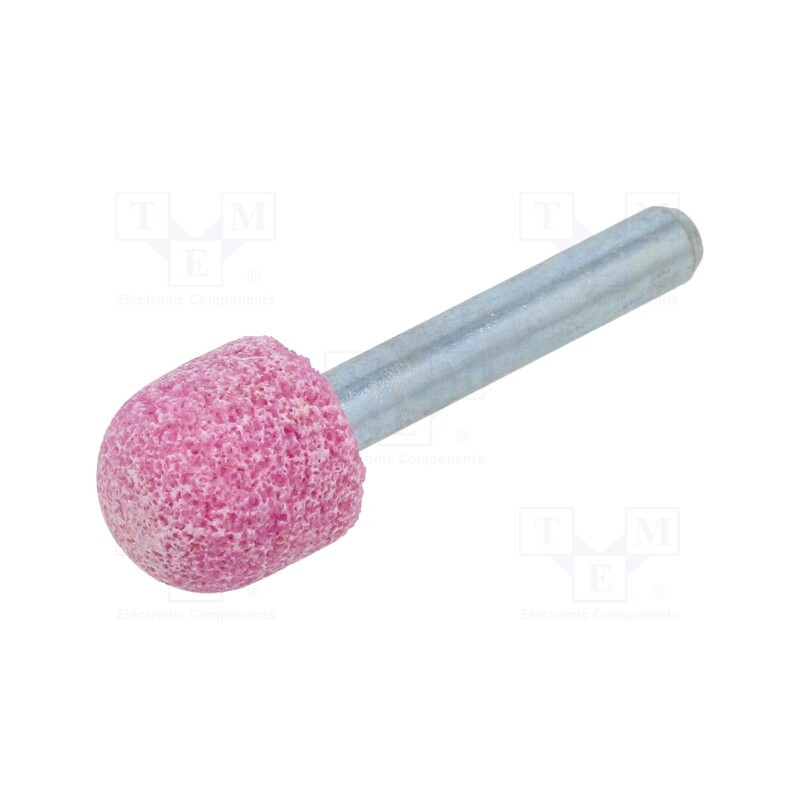 1 pcs x PG PROFESSIONAL - MI.004 - Grindingstone, Ø: 15mm, Ø: 6mm, Tip mat: aluminium oxide