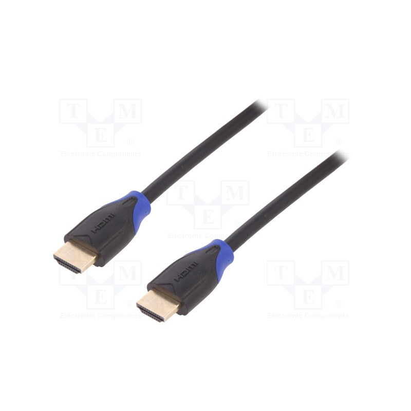 1 pcs x LOGILINK - CH0063 - Cable, HDMI 2.0, HDMI plug,both sides, 3m, black
