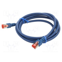 1 pcs x HELUKABEL - 803001 - Patch cord, S/FTP, 6, stranded, Cu, LSZH, blue, 2m, 27AWG