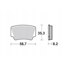 Prox brake pads kh463 ktm 450 505 525 sx