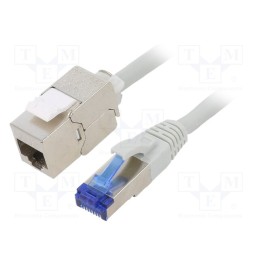 1 pcs x LOGILINK - CC5062S - Extender RJ45, S/FTP, 6a, stranded, Cu, LSZH, grey, 3m, 26AWG