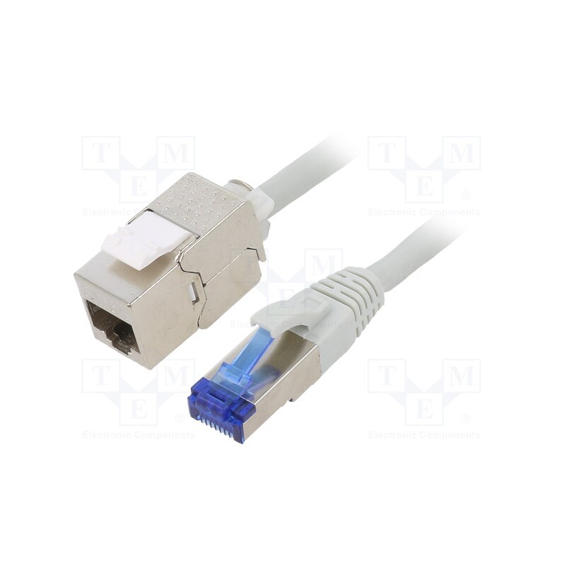 1 pcs x LOGILINK - CC5062S - Extender RJ45, S/FTP, 6a, stranded, Cu, LSZH, grey, 3m, 26AWG