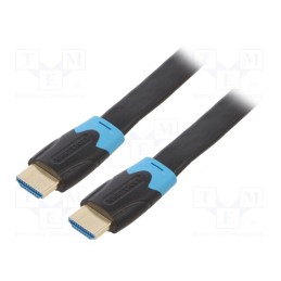 1 pcs x VENTION - AAKBK - Cable, HDMI 1.4, HDMI plug,both sides, PVC, 8m, black, 28AWG