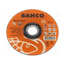 1 pcs x BAHCO - 3912-125-T41-IM - Cutting wheel, Ø: 125mm, Øhole: 22.23mm, Disc thick: 1mm, Class: 4*