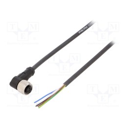 1 pcs x LAPP - AB-C5-5,0PUR-M12FA - Connection lead, M12, PIN: 5, angled, 5m, plug, 60VAC, 4A, -25÷80°C