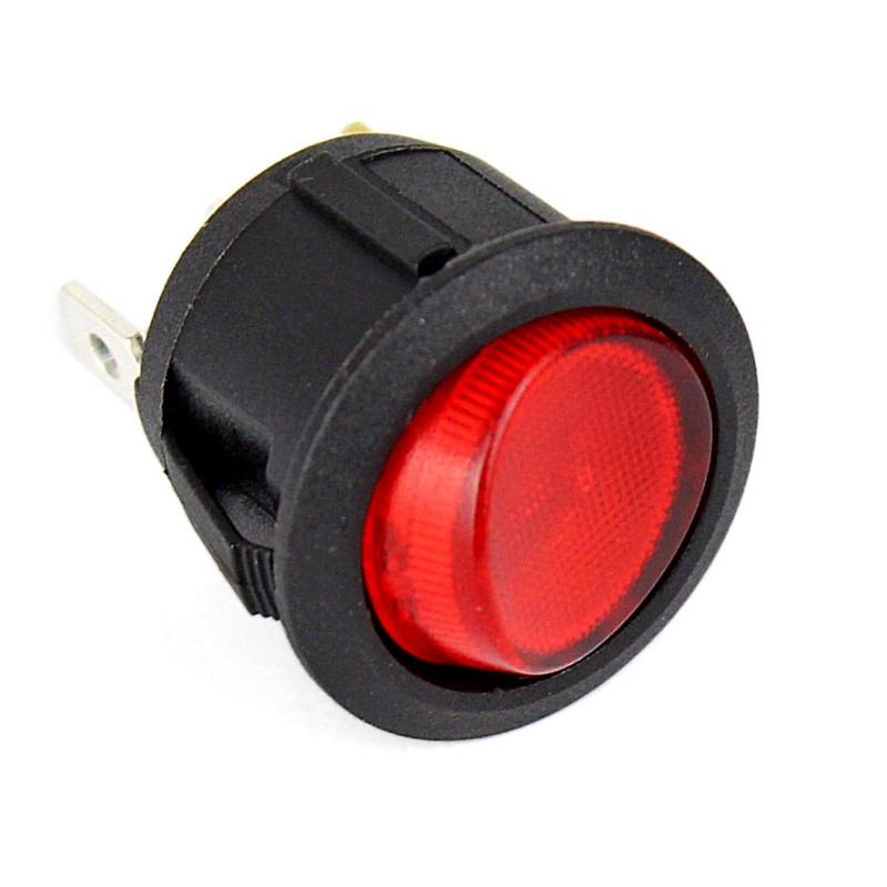 Universal switch red 20a LED
