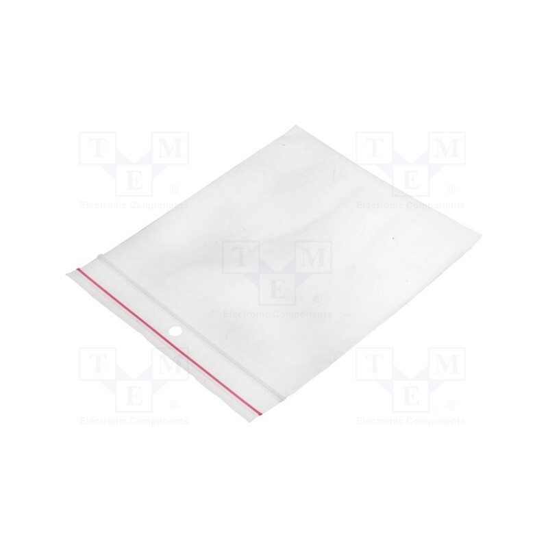 5 pcg x PLAST - PL.TOR100X100 - Self-seal bag, L: 100mm, Width: 100mm, Thick: 40um, polyetylene