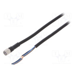 1 pcs x OMRON - XS3F-M8PVC3S2M - Connection lead, M8, PIN: 3, straight, Len: 2m, plug, 1A, -10÷80°C