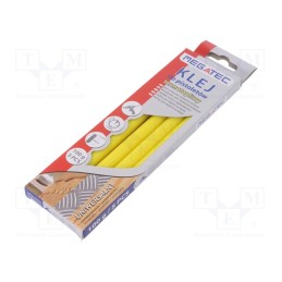 1 pcg x MEGATEC - BN1021C UN ZOL - Hot melt glue, Ø: 11mm, yellow, L: 200mm, Bonding: 15÷20s, 5pcs.