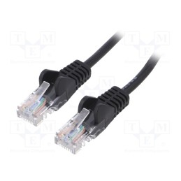 1 pcs x Goobay - 68650 - Patch cord, U/UTP, 5e, stranded, CCA, PVC, black, 30m, 27AWG