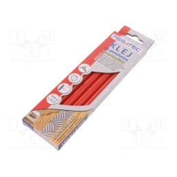 1 pcg x MEGATEC - BN1021C UN CZE - Hot melt glue, Ø: 11mm, red, L: 200mm, Bonding: 15÷20s, 5pcs.