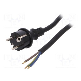 1 pcs x PLASTROL - W-97277 - Cable, 3x2.5mm2, CEE 7/7 (E/F) plug,wires,SCHUKO plug, rubber