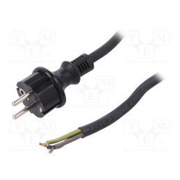 1 pcs x PLASTROL - W-97896 - Cable, 3x2.5mm2, CEE 7/7 (E/F) plug,wires,SCHUKO plug, rubber
