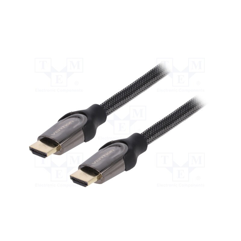 1 pcs x VENTION - VAA-B05-B200 - Cable, HDMI 2.0, HDMI plug,both sides, PVC, textile, 2m, black