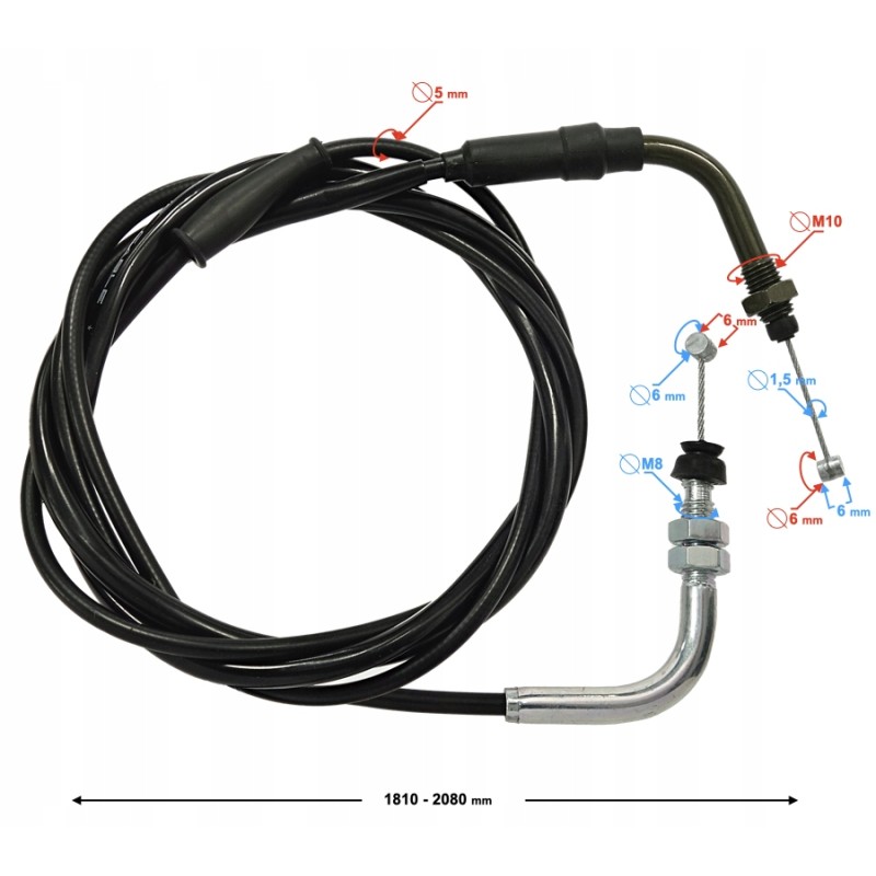 Falcon 50 e5 throttle cable