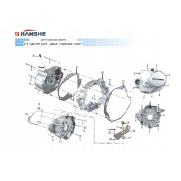 Jianshe bs250s jianshe romet cover gasket