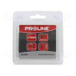 1 pcg x PROLINE - 55306 - Staples, Width: 11.3mm, L: 6mm, 1000pcs.