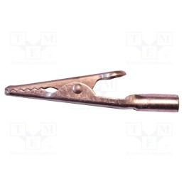 1 pcs x MUELLER ELECTRIC - BU-60C - Crocodile clip, 10A, Grip capac: max.7.9mm, Overall len: 50mm