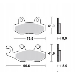 Front pads rm 125 250 89 95 yz 125 250 90 97