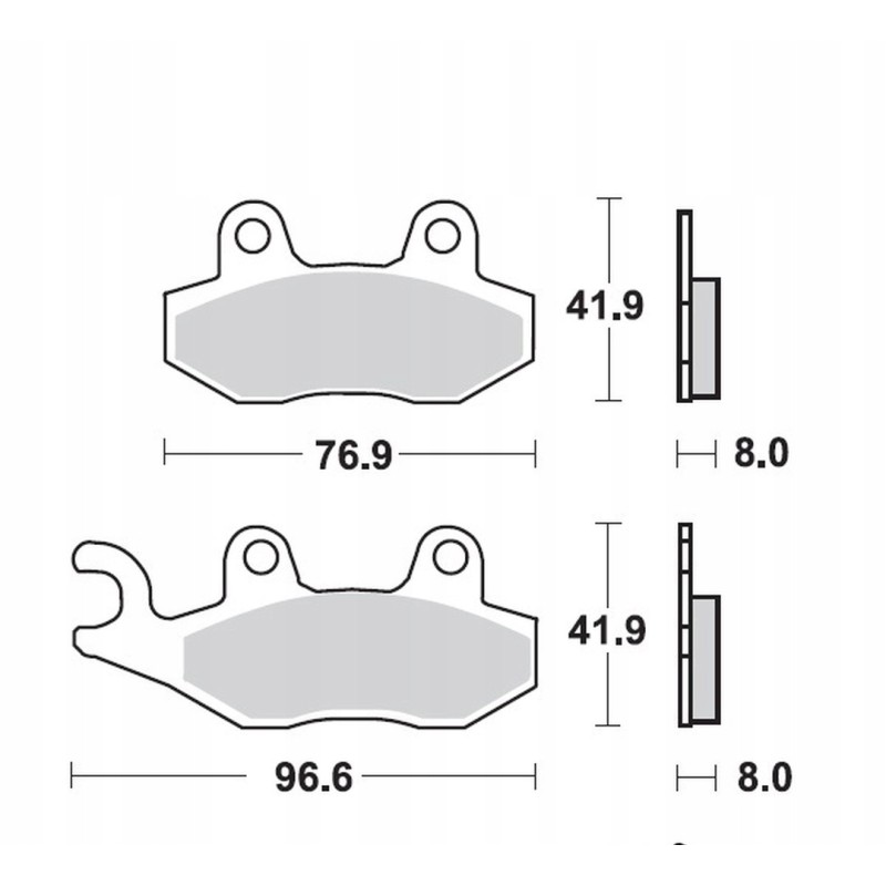 Front pads rm 125 250 89 95 yz 125 250 90 97