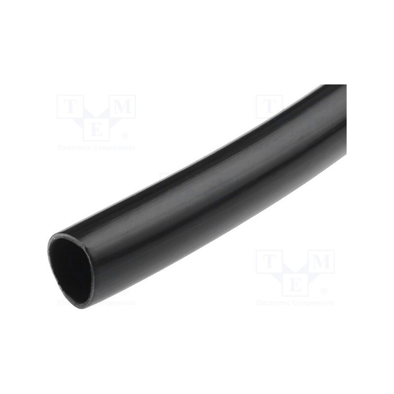 1 rol x KURANT - PCV-4X0.5/BK - Insulating tube, PVC, black, -20÷80°C, Øint: 4mm, Wall thick: 0.5mm