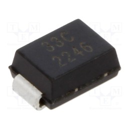 5 pcs x EATON ELECTRIC - P6SMB33CA - Diode: TVS, 0.6kW, 33V, 13.3A, bidirectional, SMB,